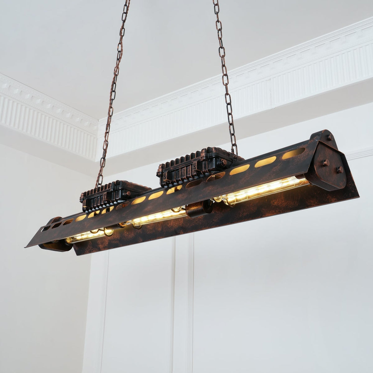 Epoch Industrial Steampunk Indoor Chandelier