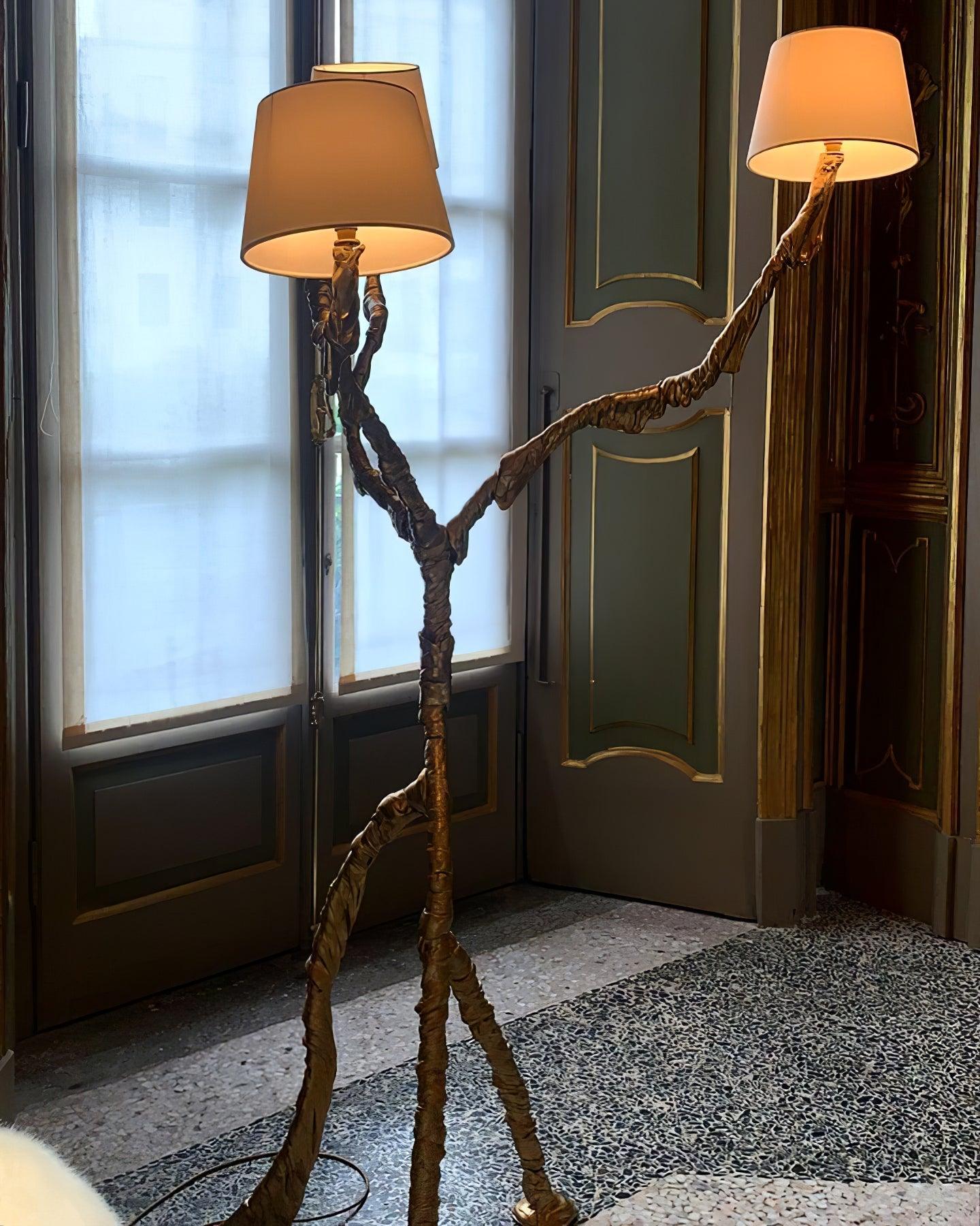 Dendria Triple-Arm Branch Sculptural Floor Lamp