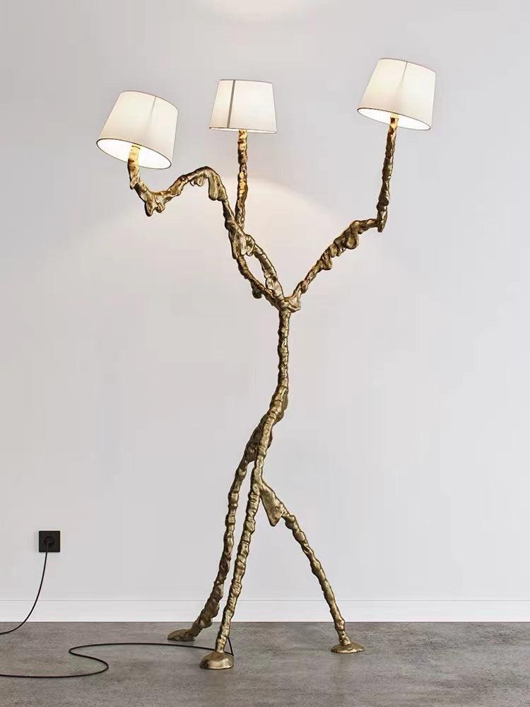 Dendria Triple-Arm Branch Sculptural Floor Lamp