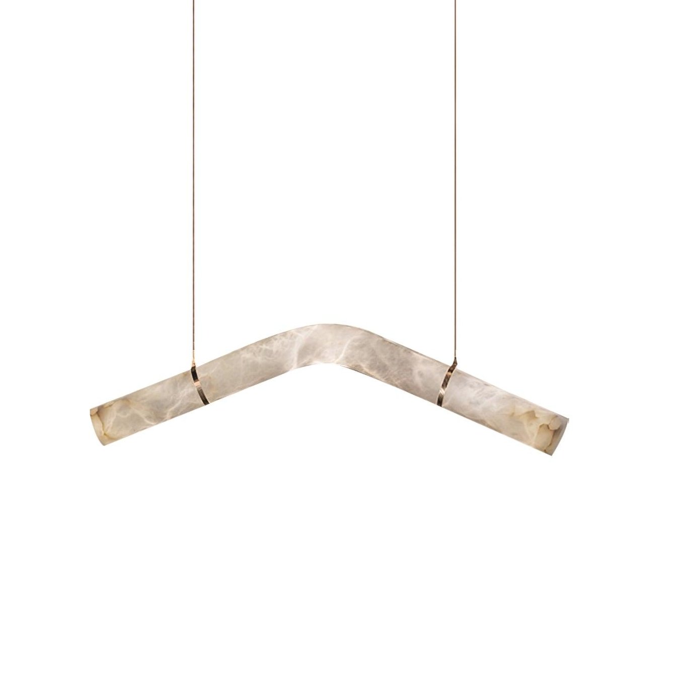 Mithos Curved Alabaster Pendant Light