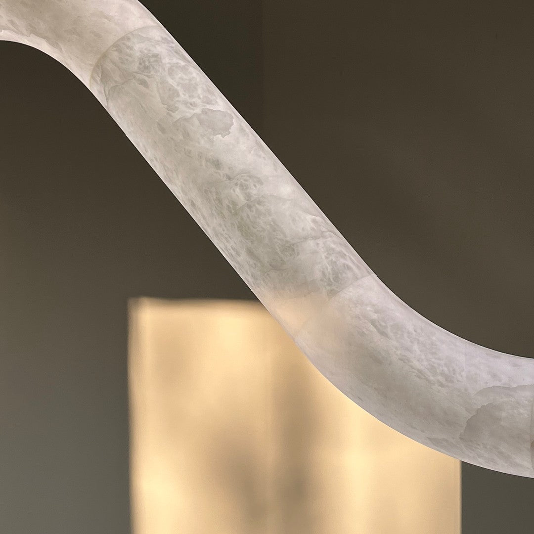 Mithos Curved Alabaster Pendant Light