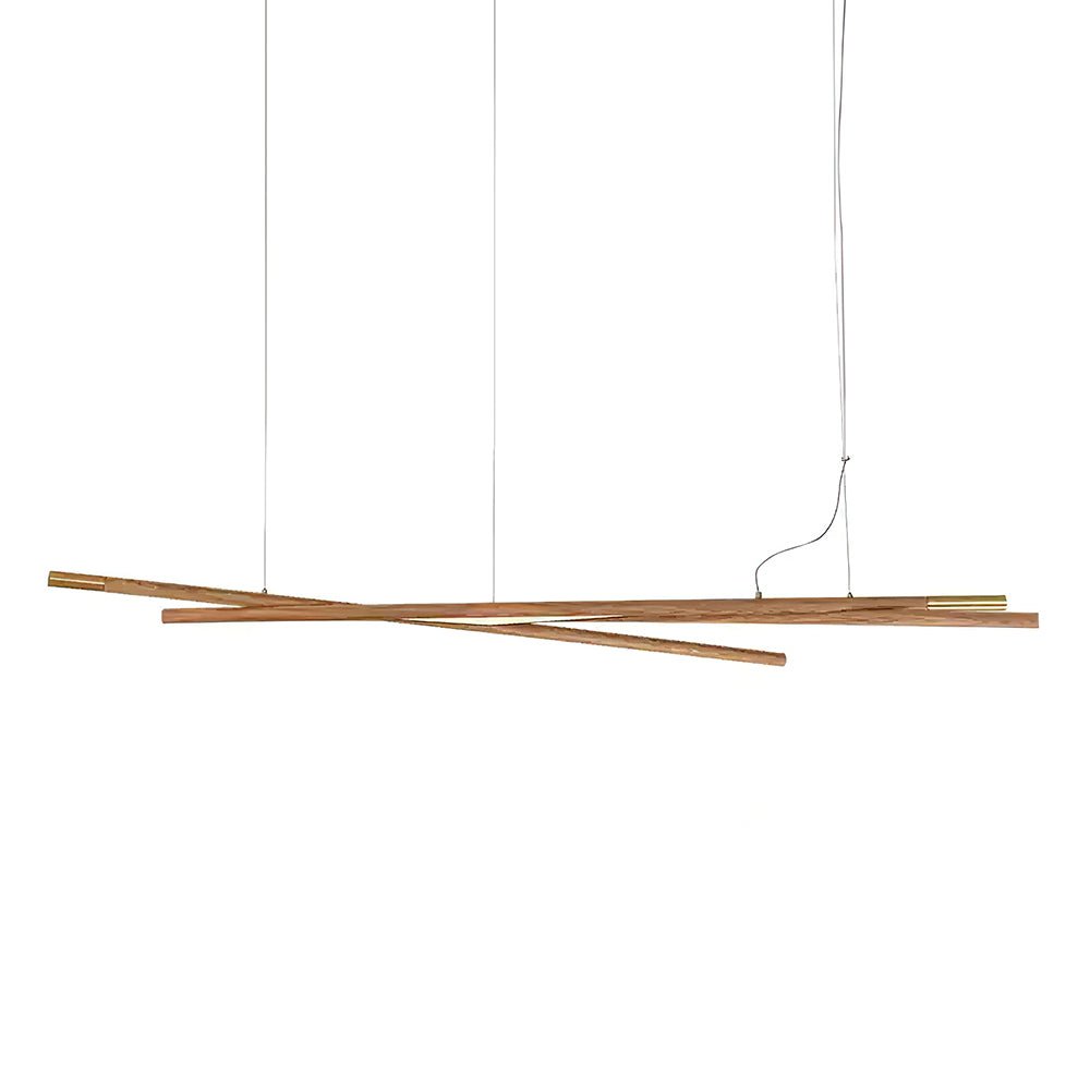 Elvuaine Chandelier Wooden Linear LED