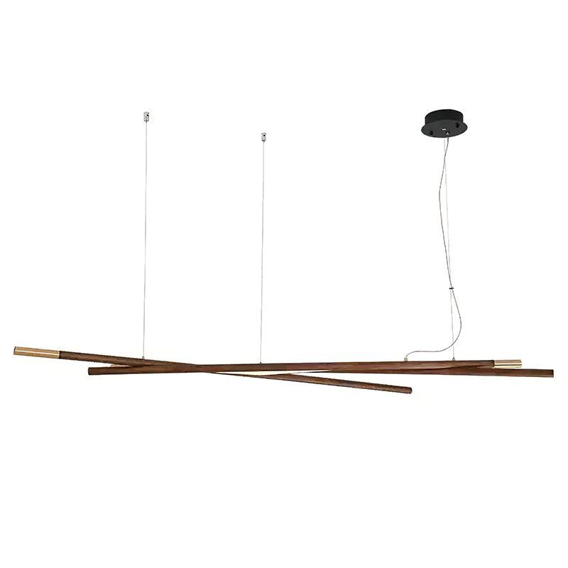 Elvuaine Chandelier Wooden Linear LED