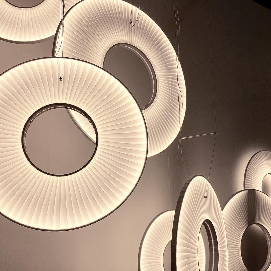 Lumira Pendant Lamp White Fabric Classic