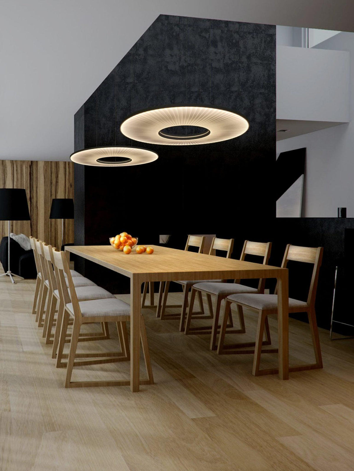 Lumira Pendant Lamp White Fabric Classic