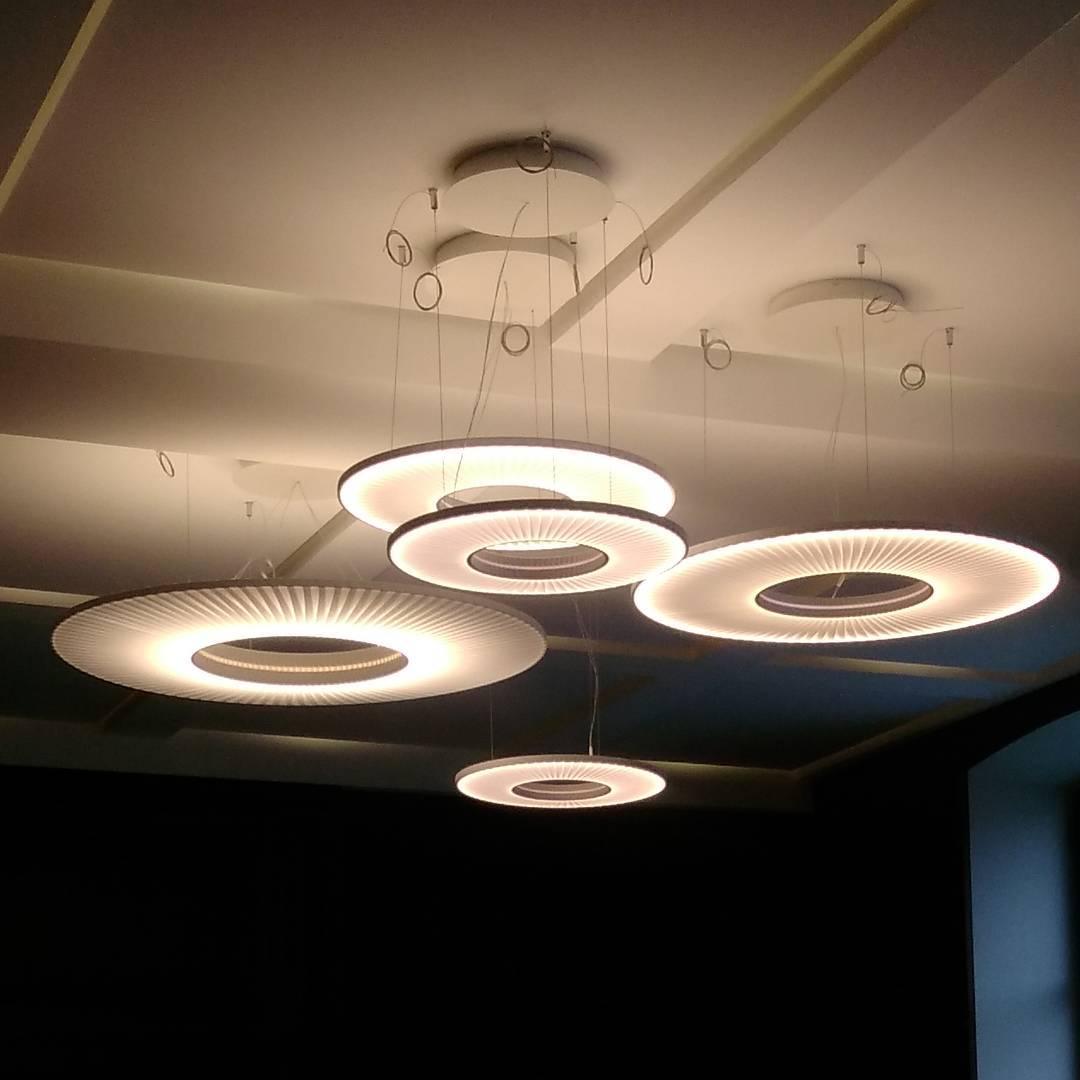 Lumira Pendant Lamp White Fabric Classic