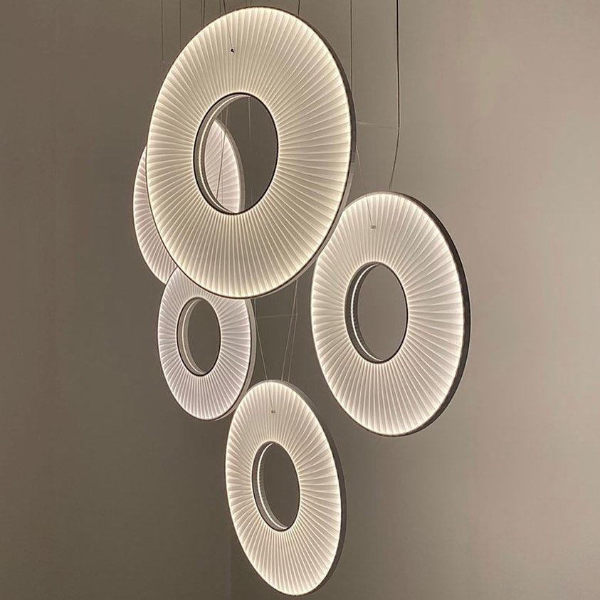 Lumira Pendant Lamp White Fabric Classic