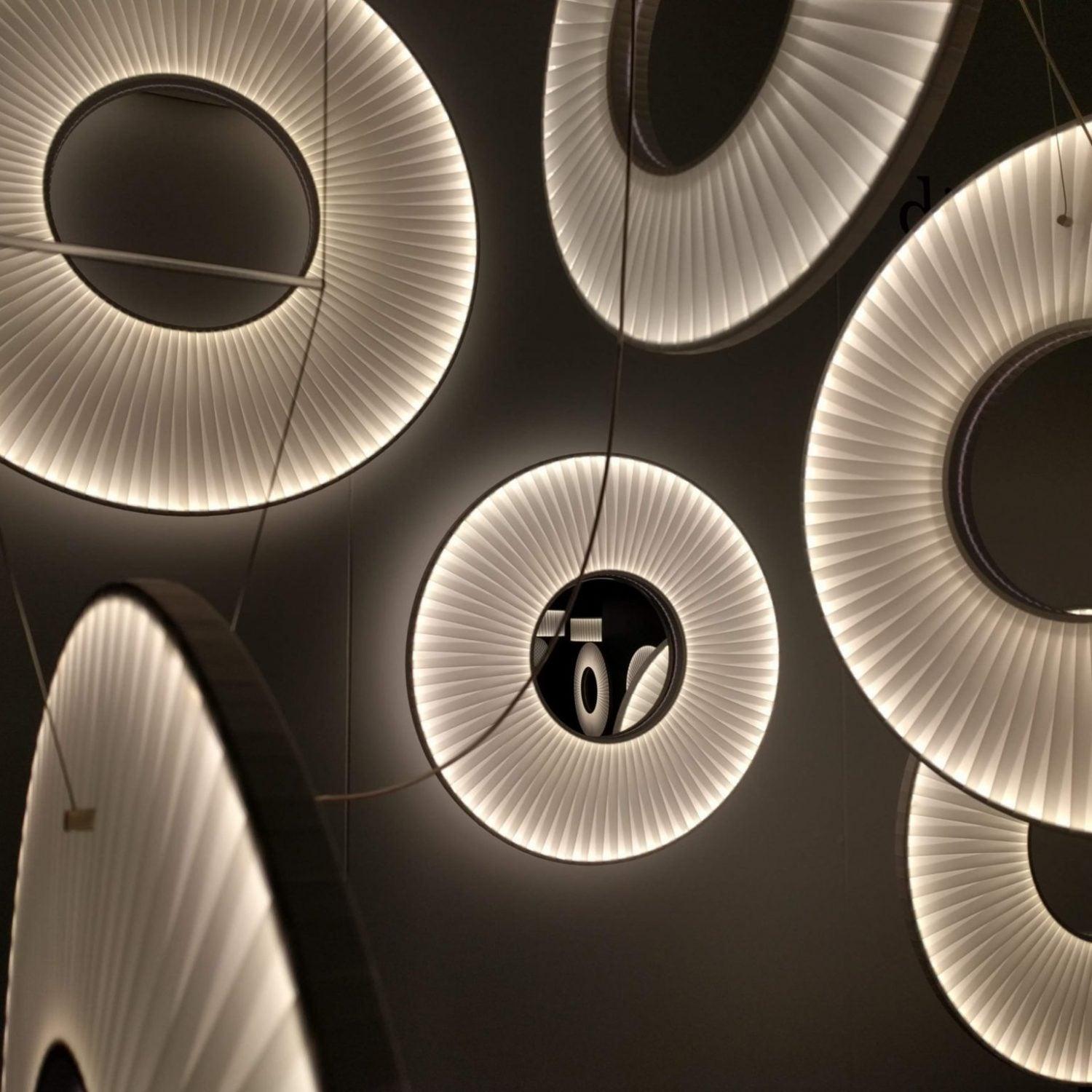 Lumira Pendant Lamp White Fabric Classic