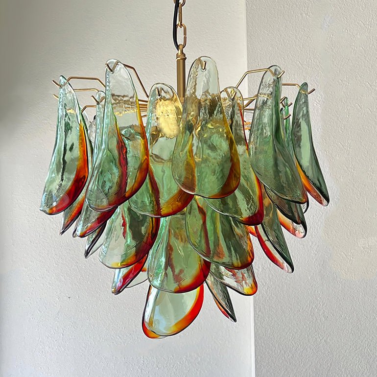 Celoraria Chandelier Murano Glass Petal Elegant