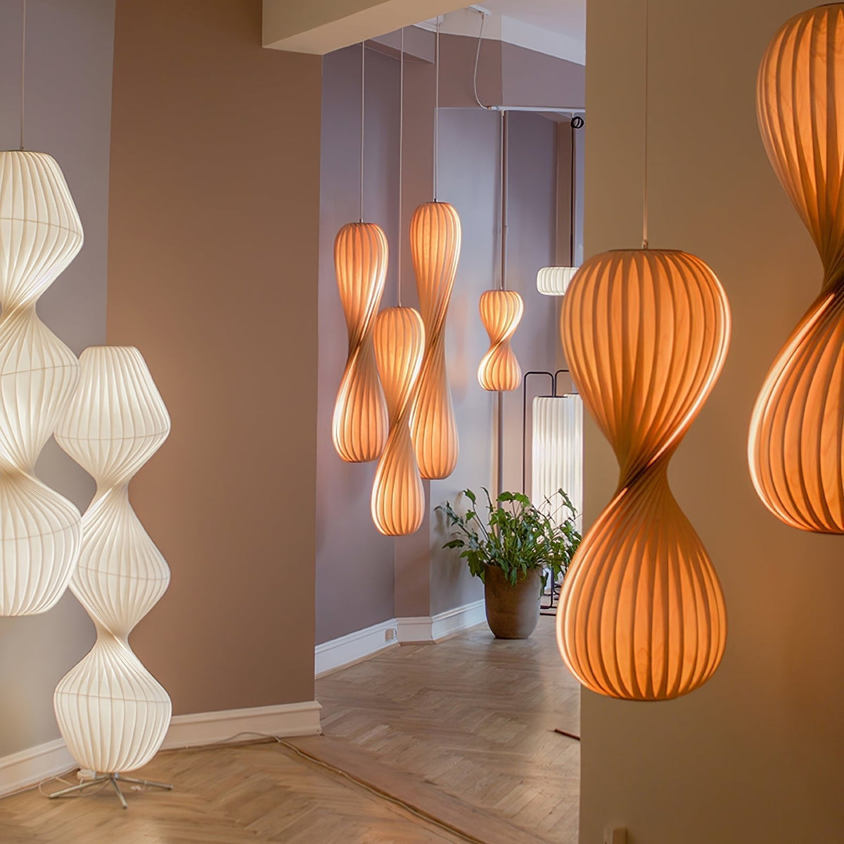 Alcareth Premium Nordic Art Plastic Pendant Lamp