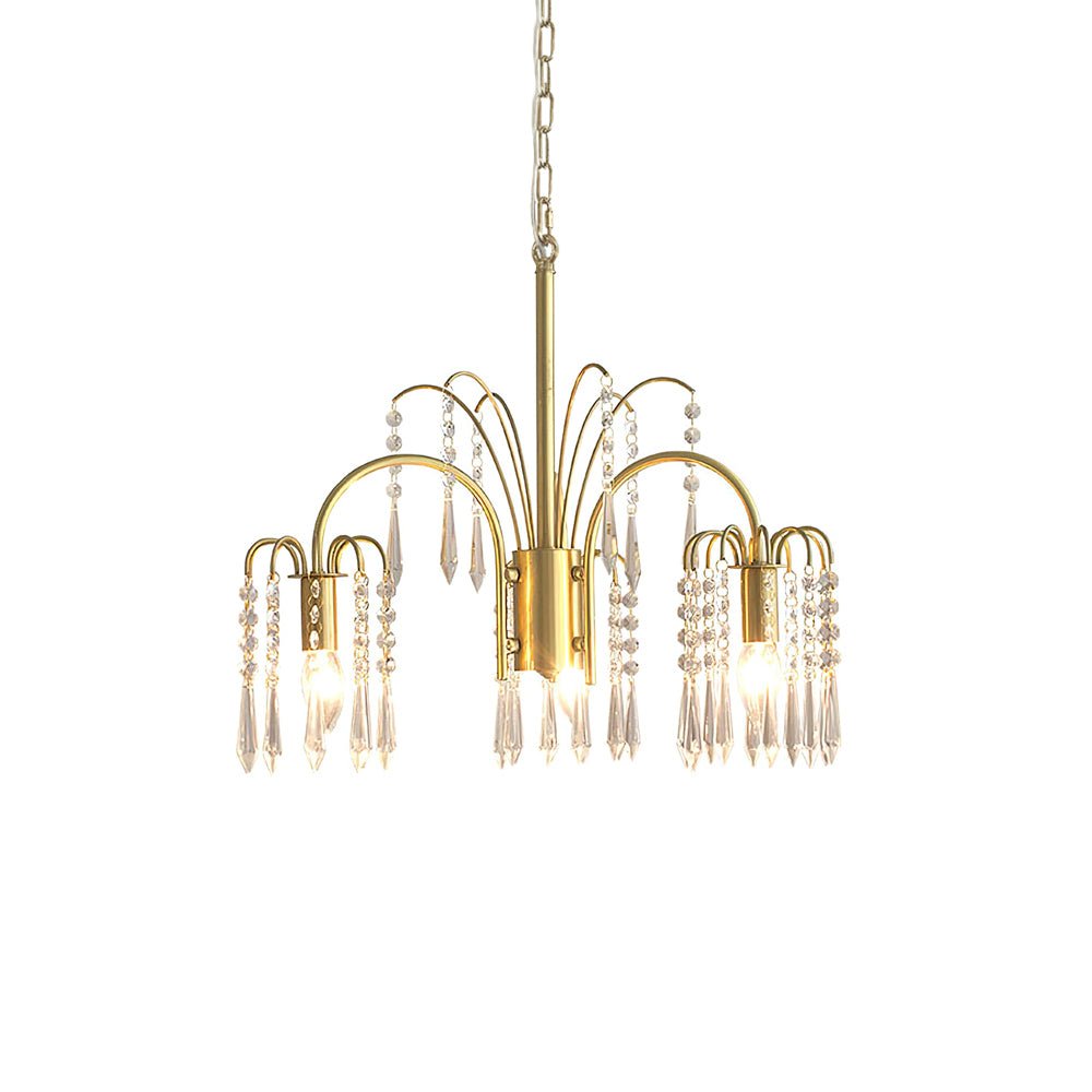 Selorora Chandelier Gold Crystal Isla Dawn Regal