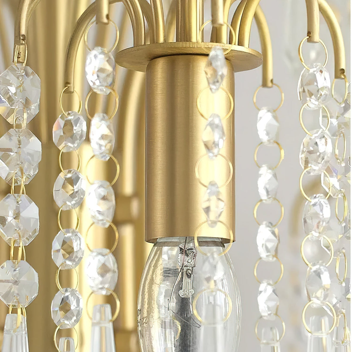 Selorora Chandelier Gold Crystal Isla Dawn Regal