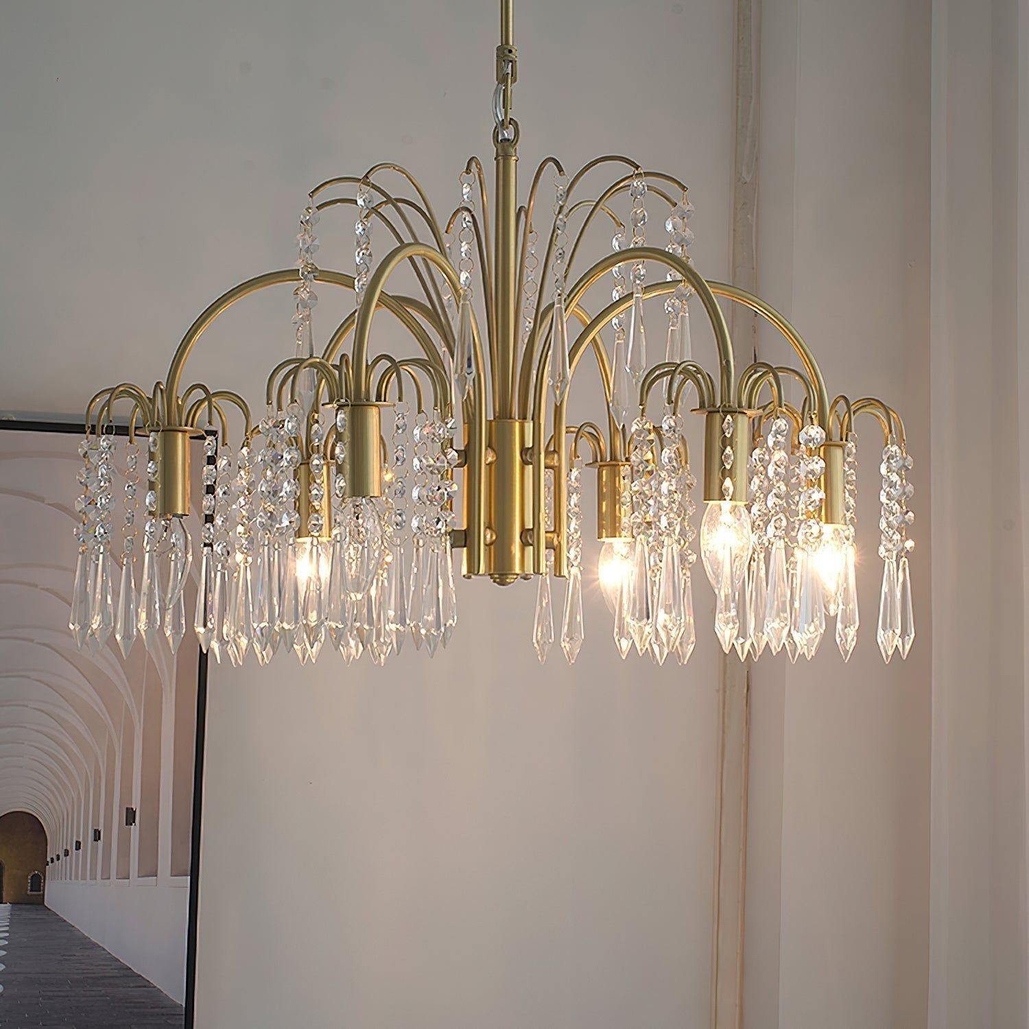 Selorora Chandelier Gold Crystal Isla Dawn Regal