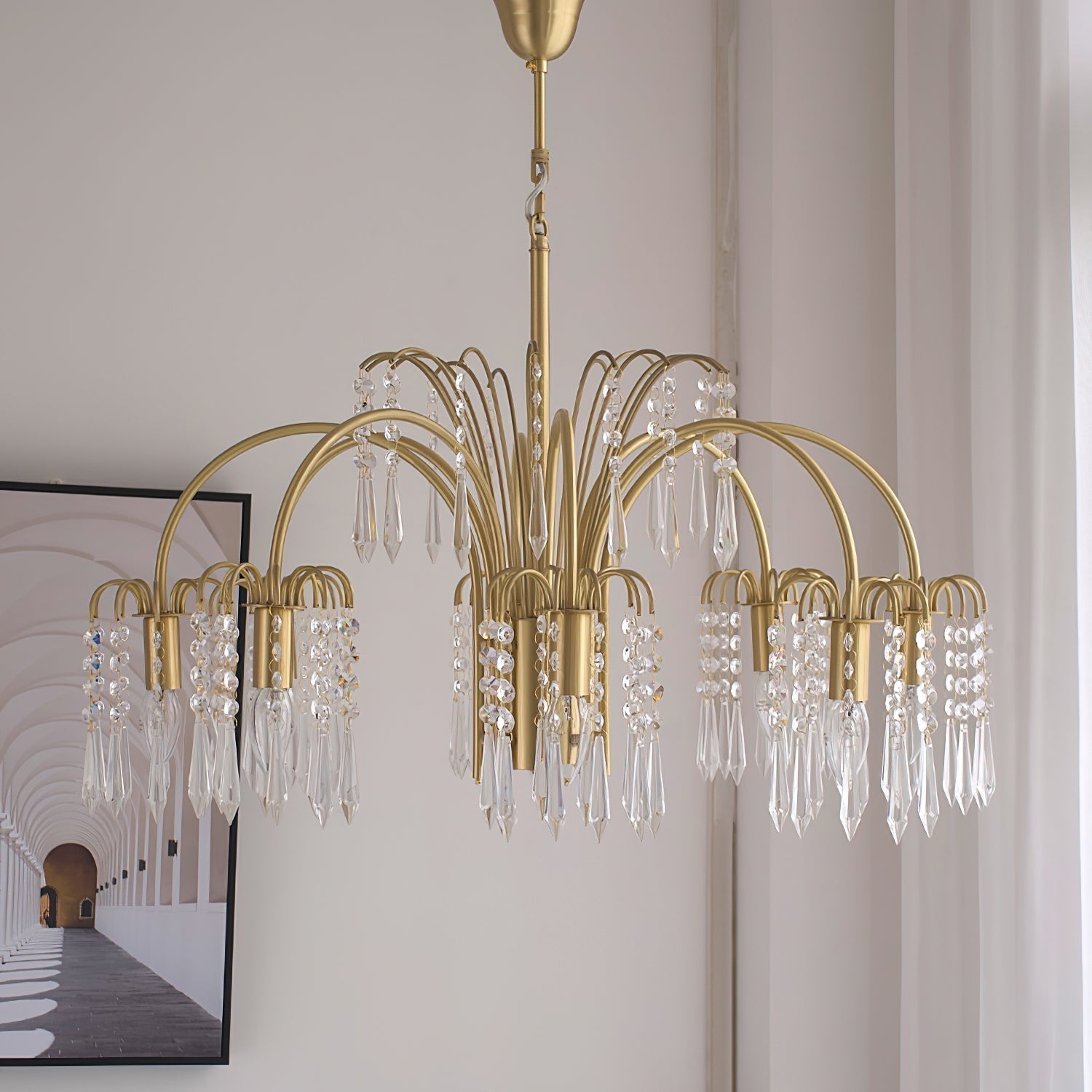 Selorora Chandelier Gold Crystal Isla Dawn Regal