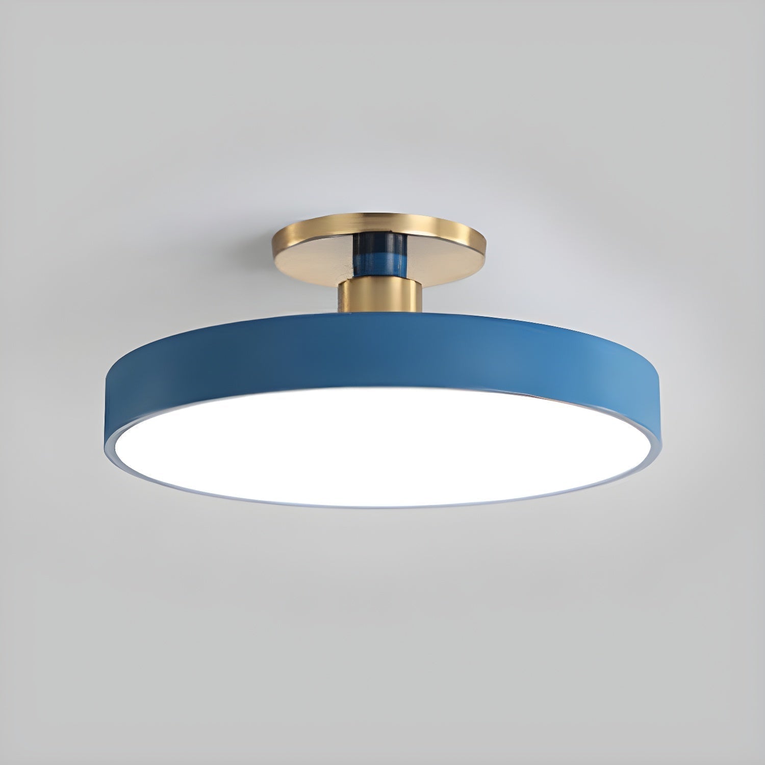 Nalia Ceiling Lamp Flush Mount Black and Gold Modern