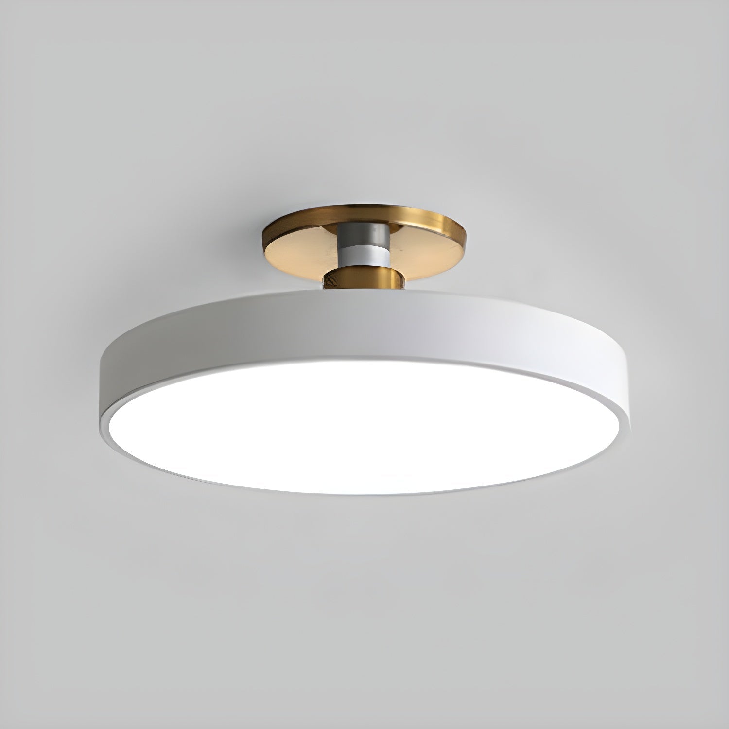 Nalia Ceiling Lamp Flush Mount Black and Gold Modern