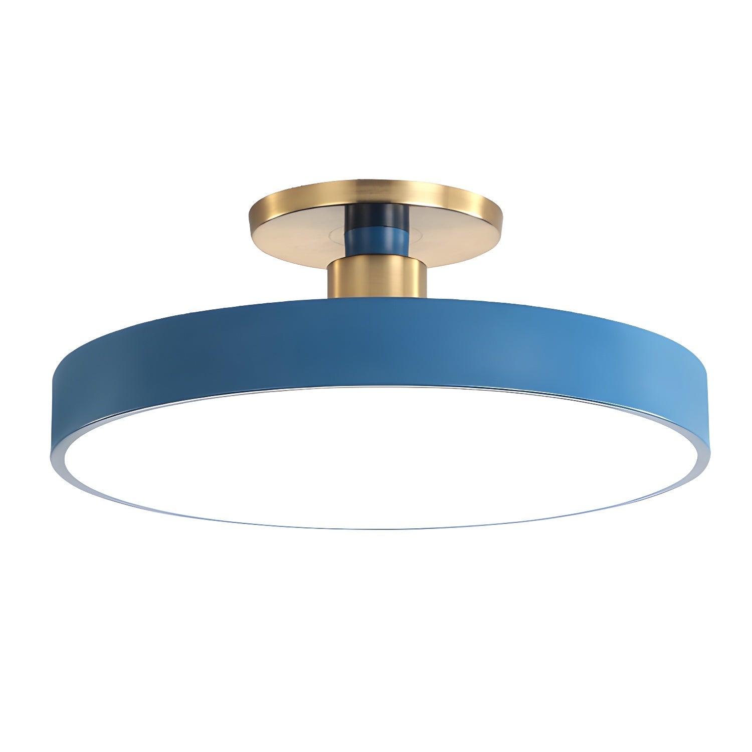 Solara Ceiling Lamp Flush Mount Black and Gold Modern - Neutral Decor