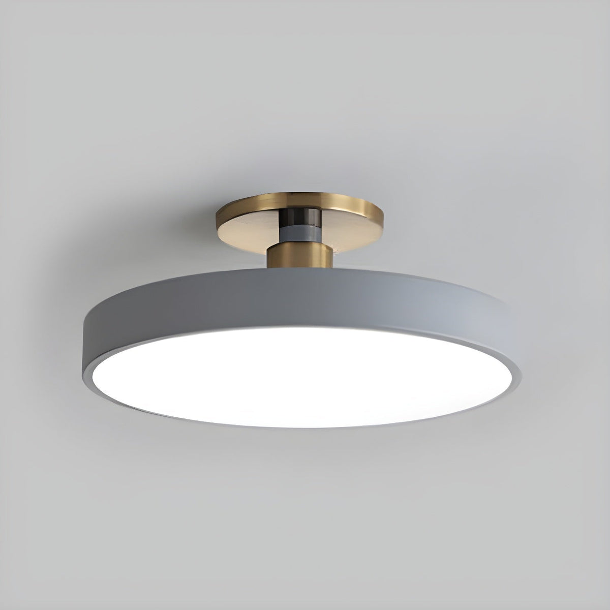 Nalia Ceiling Lamp Flush Mount Black and Gold Modern