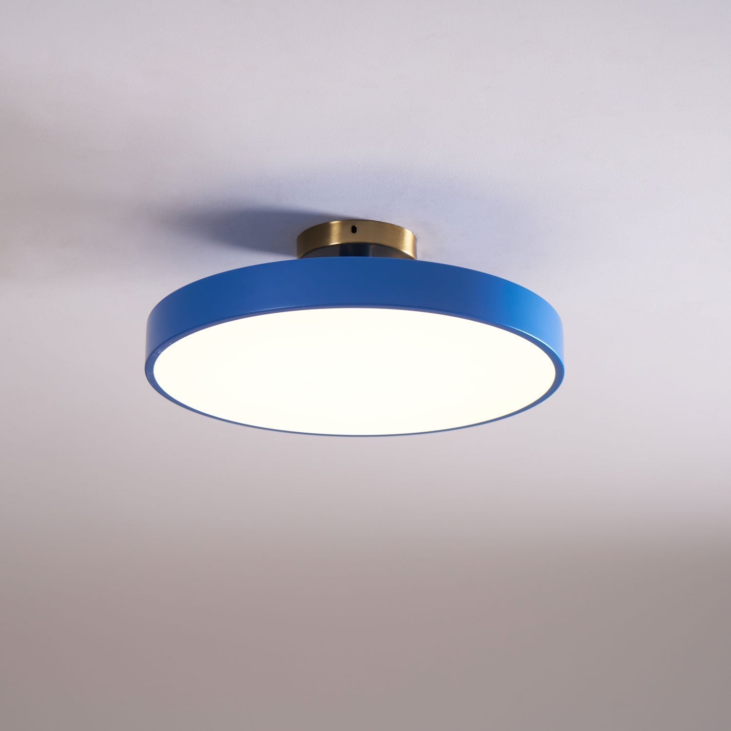 Nalia Ceiling Lamp Flush Mount Black and Gold Modern