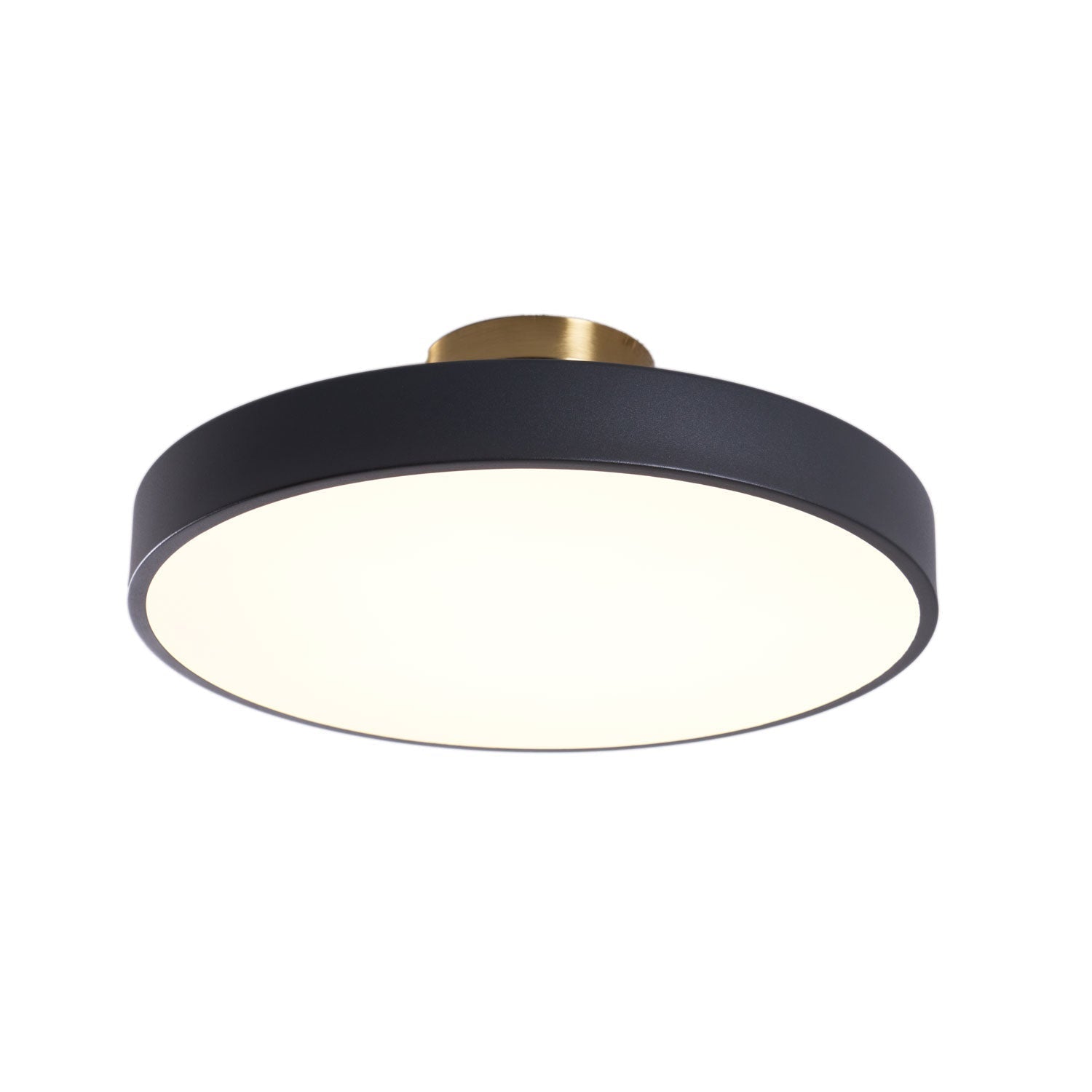 Nalia Ceiling Lamp Flush Mount Black and Gold Modern