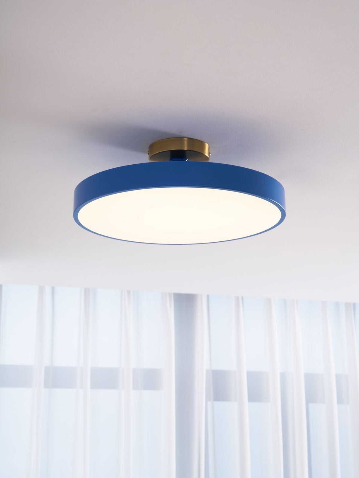 Nalia Ceiling Lamp Flush Mount Black and Gold Modern