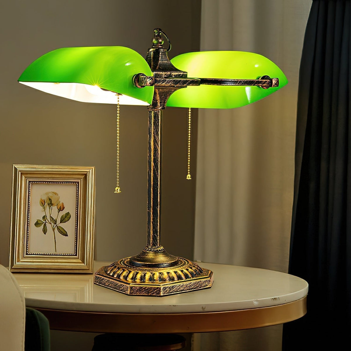 Osilel Vintage Brass Desk Lamp