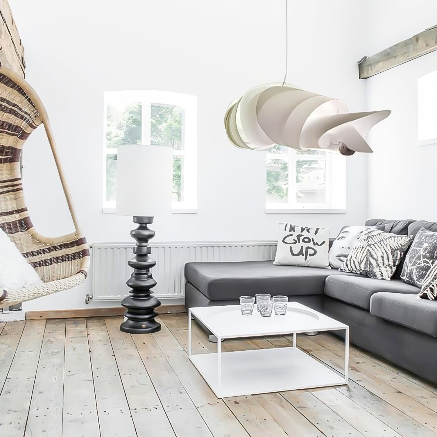 Ribbon Playful PVC Chandelier