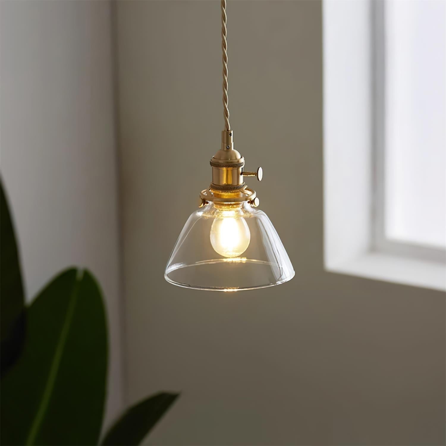 Glint Clear Glass Pendant Light - Neutral Decor