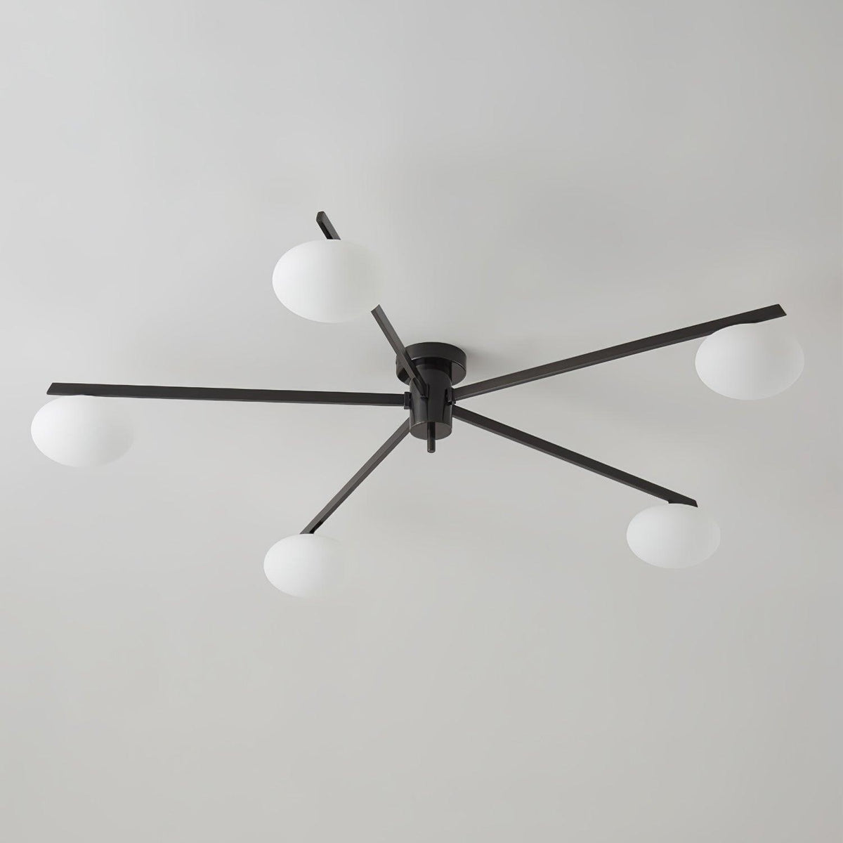 Lioraliella Ceiling Lamp Black White Glass