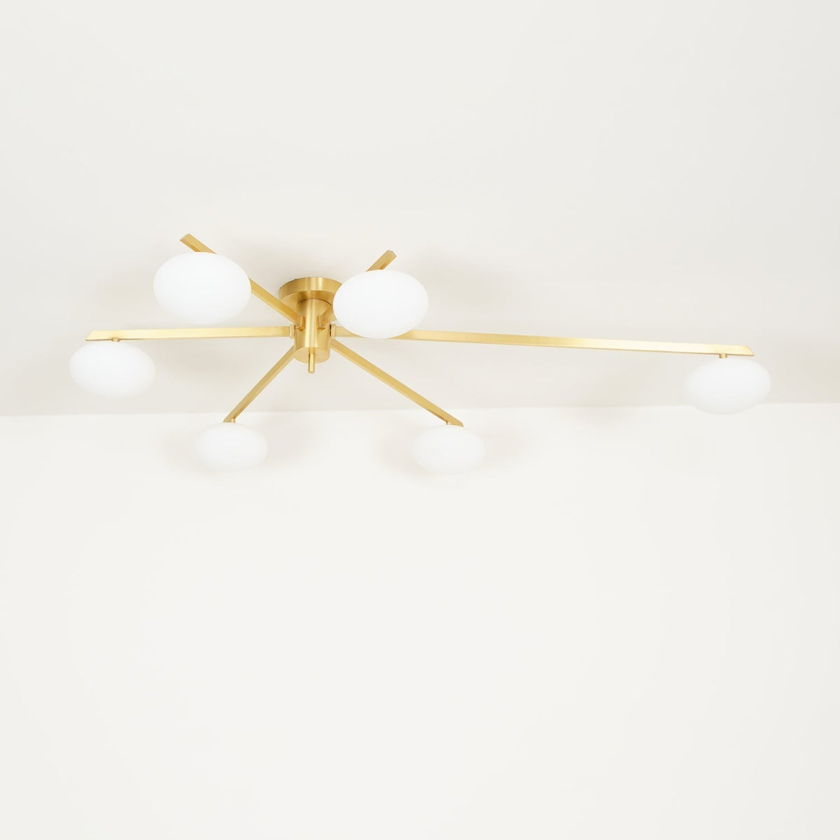 Nolan Modern Glass Black Ceiling Light