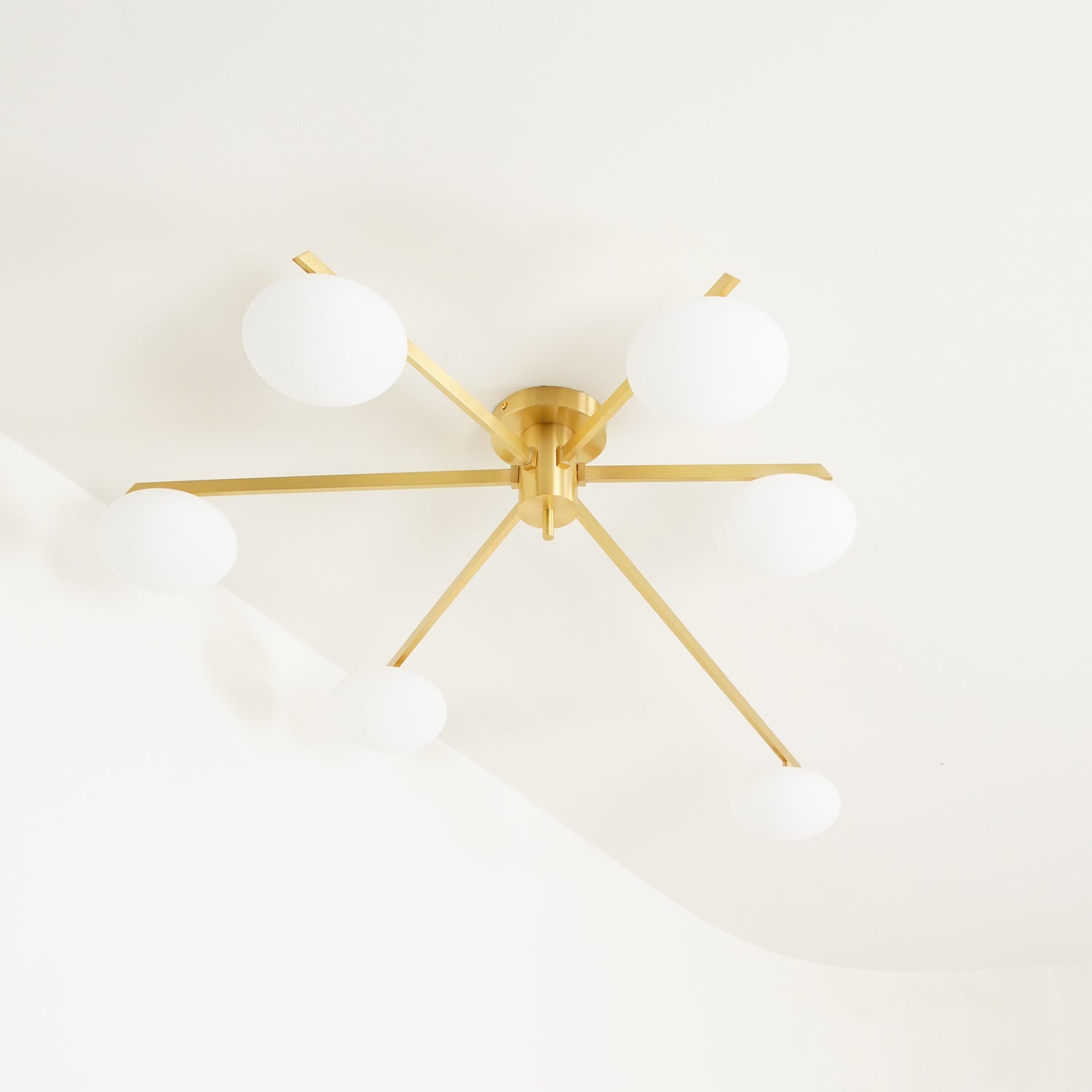 Nolan Modern Glass Black Ceiling Light
