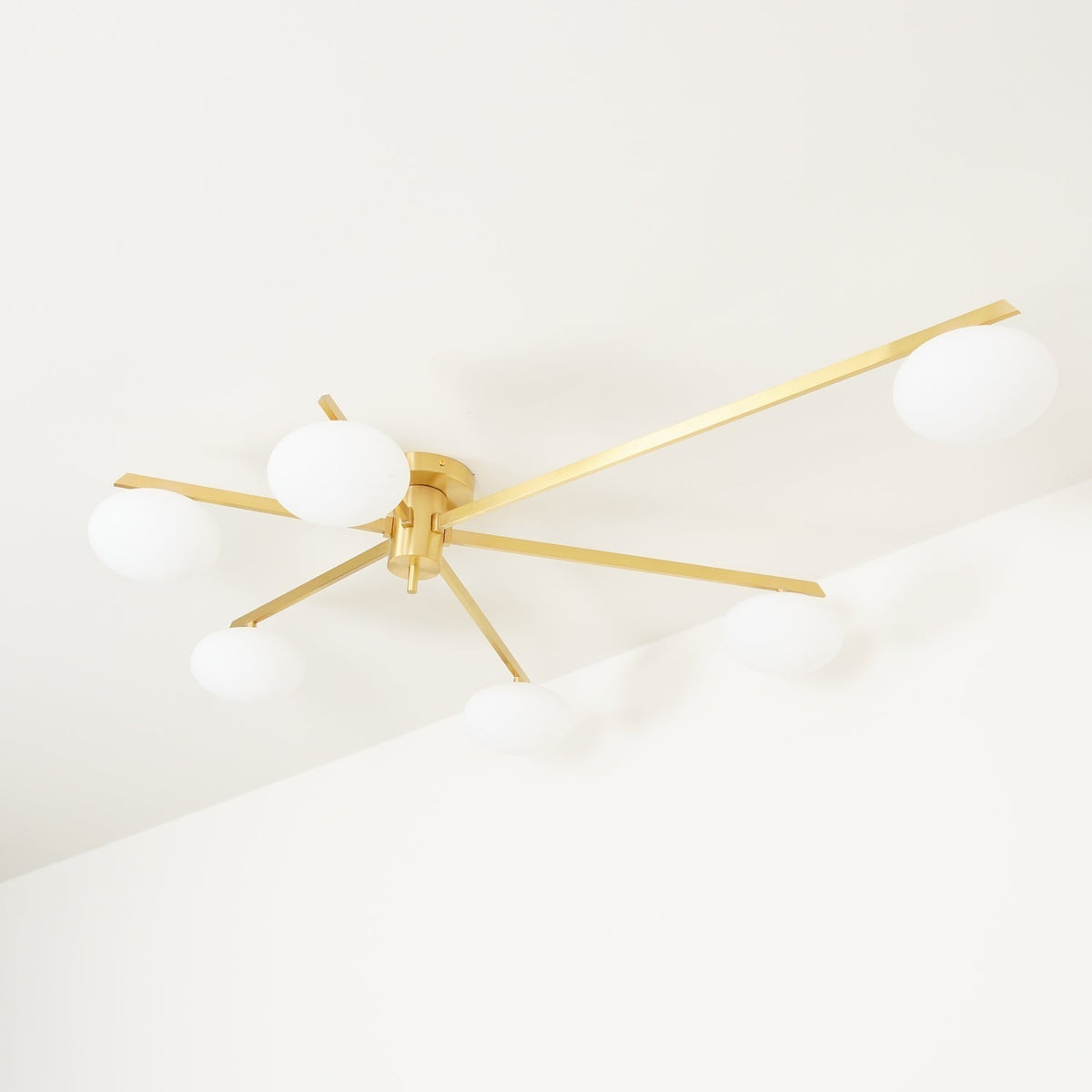 Nolan Modern Glass Black Ceiling Light