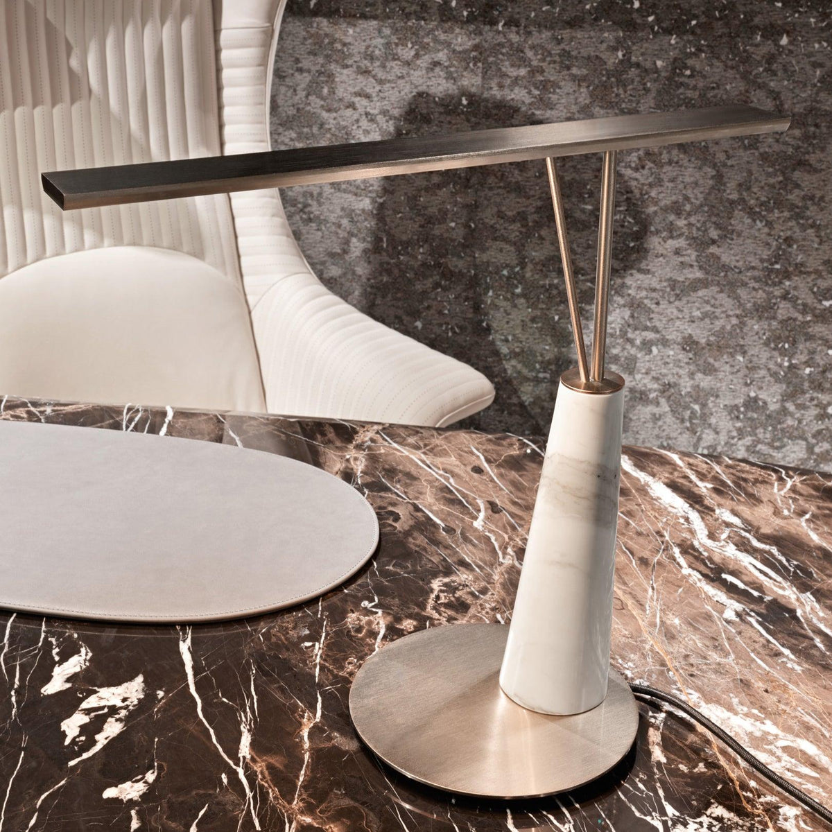 Lunaris Modern Marble Table Lamp