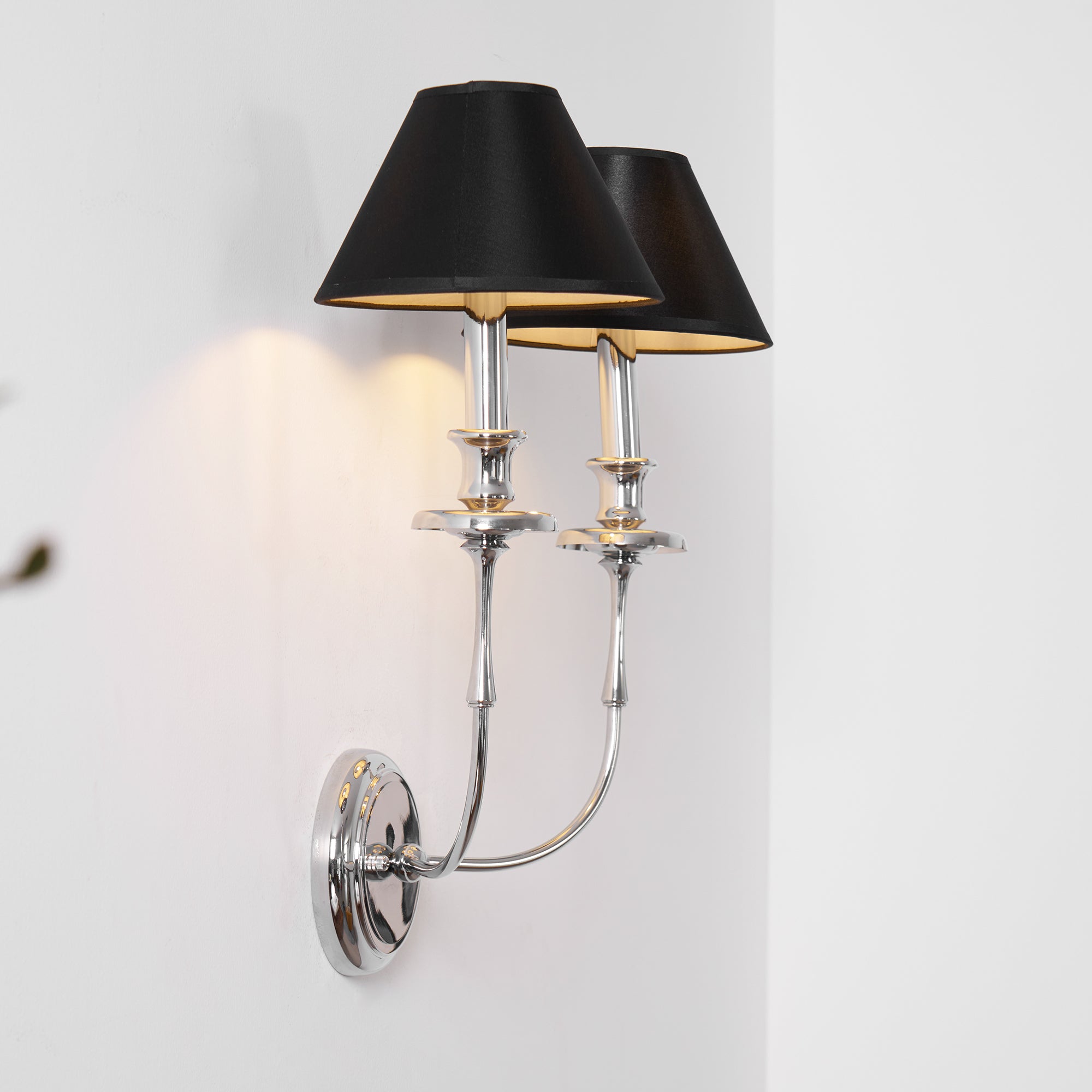 Vedoror Vintage Industrial Brass Fabric Wall Light
