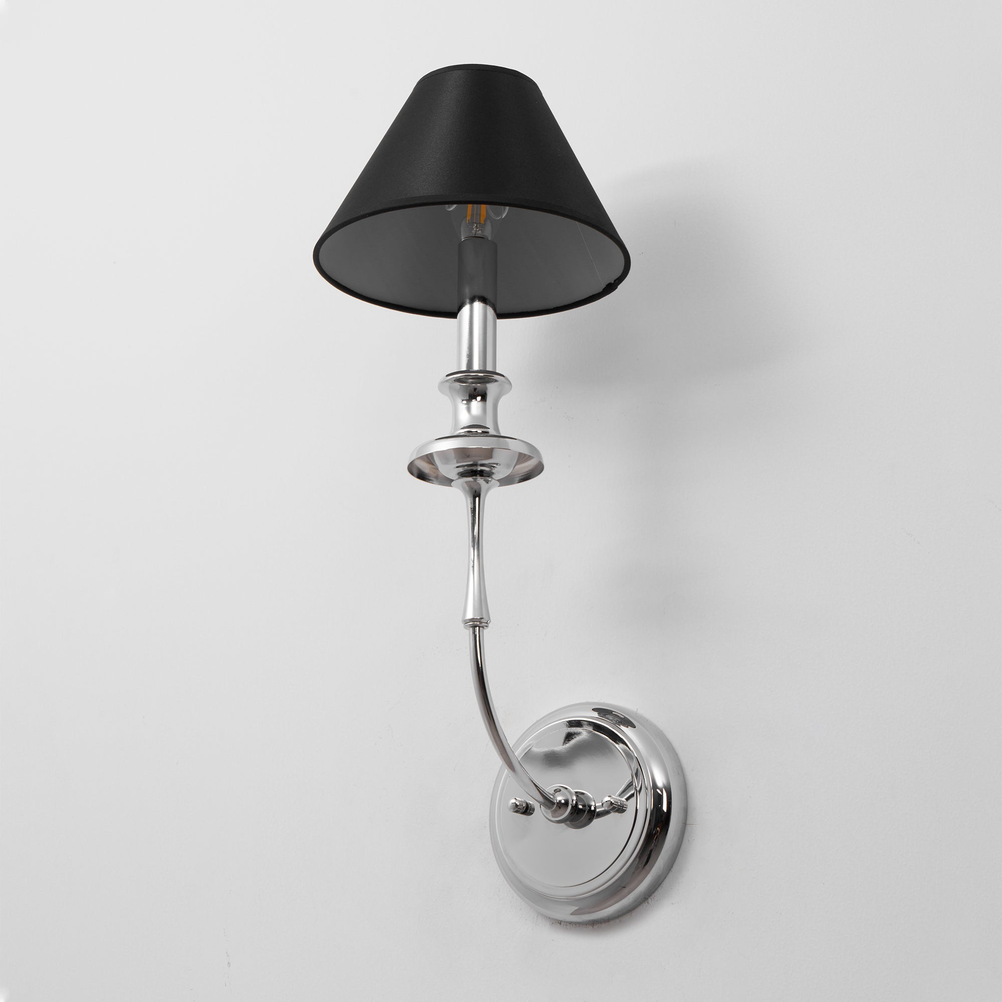 Vedoror Vintage Industrial Brass Fabric Wall Lamp - Neutral Decor