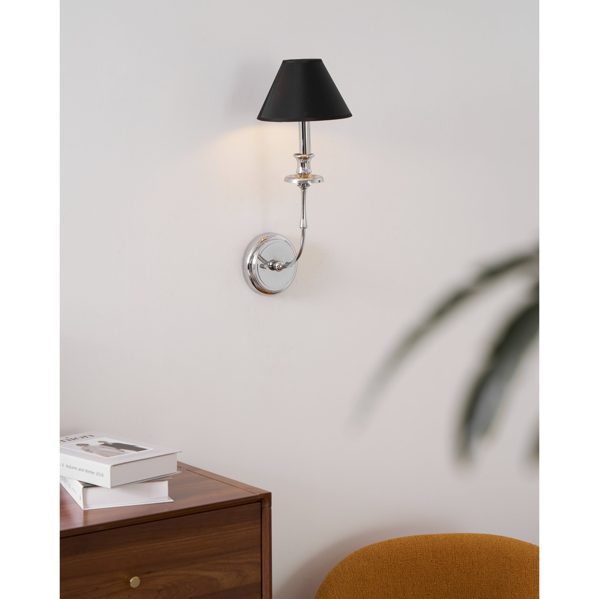 Vedoror Vintage Industrial Brass Fabric Wall Light
