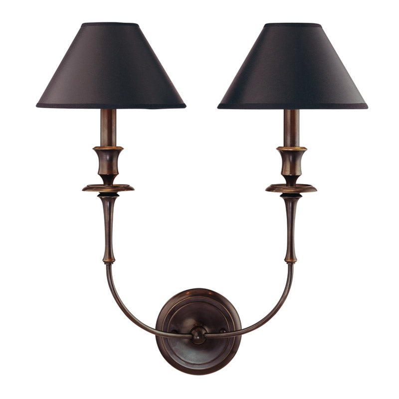 Vedoror Vintage Industrial Brass Fabric Wall Light