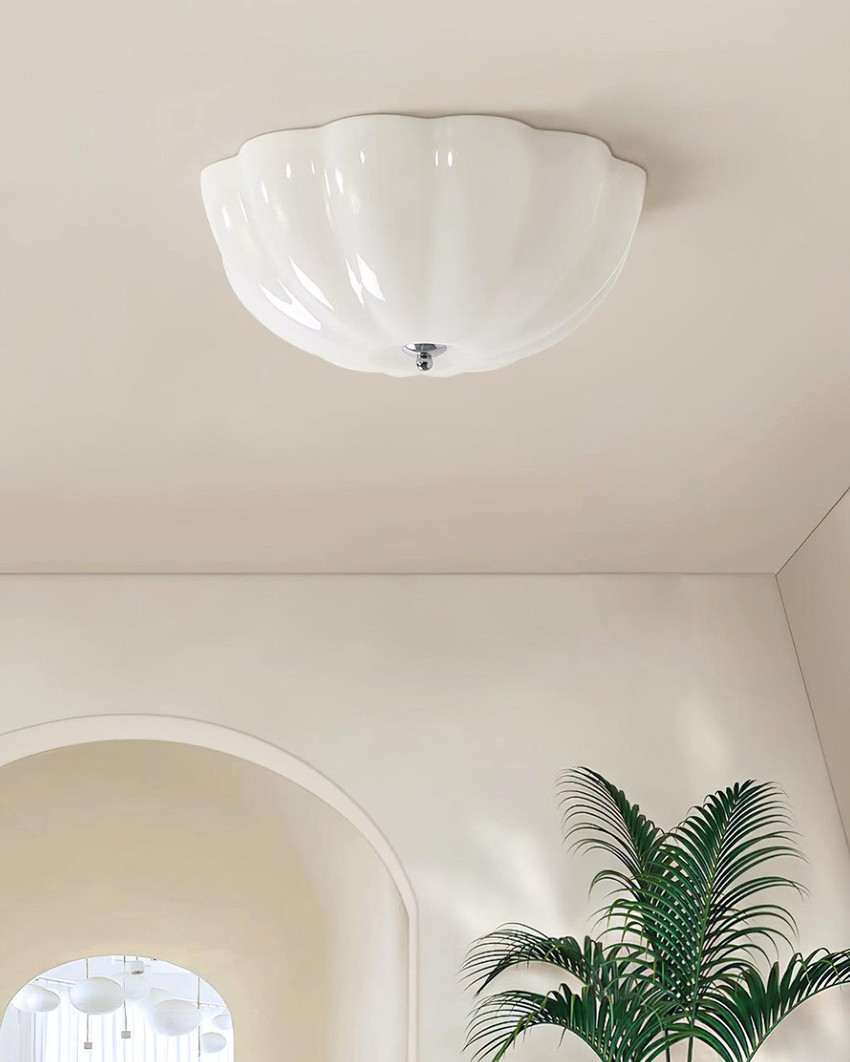 Etta Ceiling Lamp Glass Jelly Opalescent Bedroom
