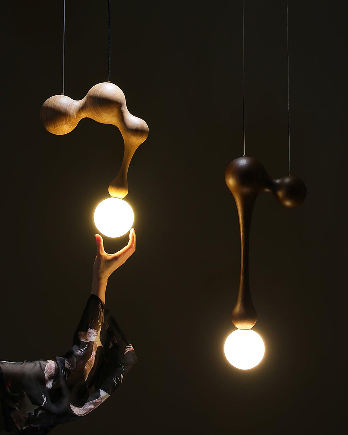 Hale Luxury Wood Pendant Light