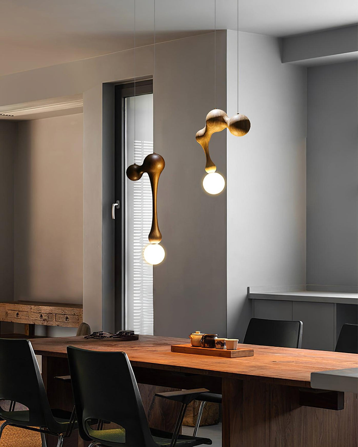 Hale Luxury Wood Pendant Light