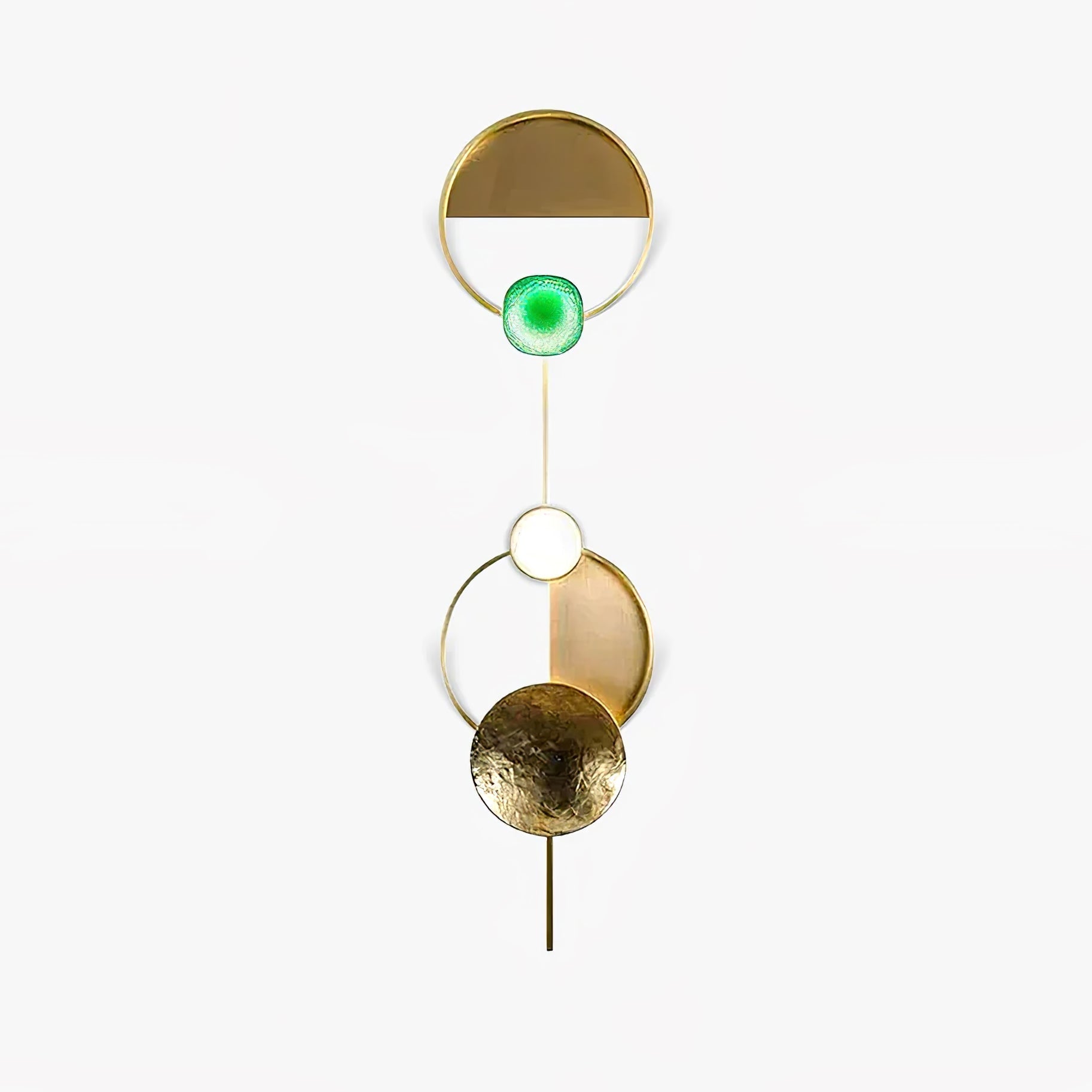 Elynis Brass & Glass Modern Wall Lamp