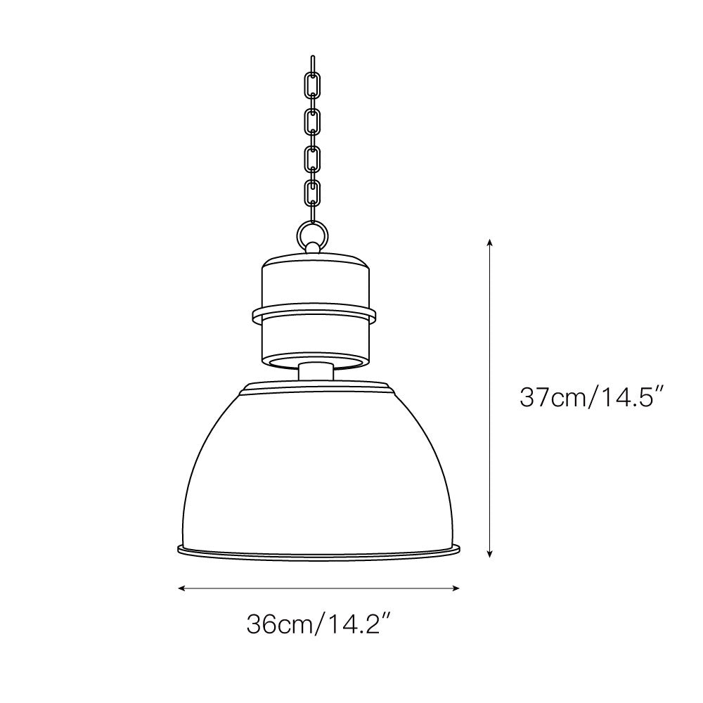 Evlaeia Modern Minimalist Orange Pendant Lamp - Neutral Decor