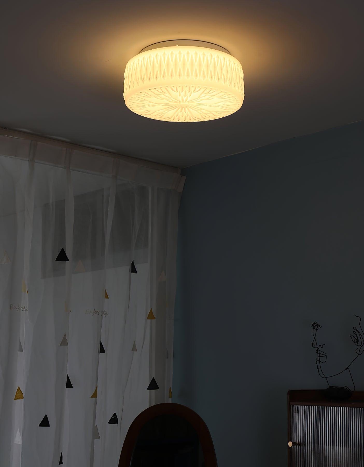 Lioriira Ceiling Lamp Glass Shade and Acrylic Modern Mooncake