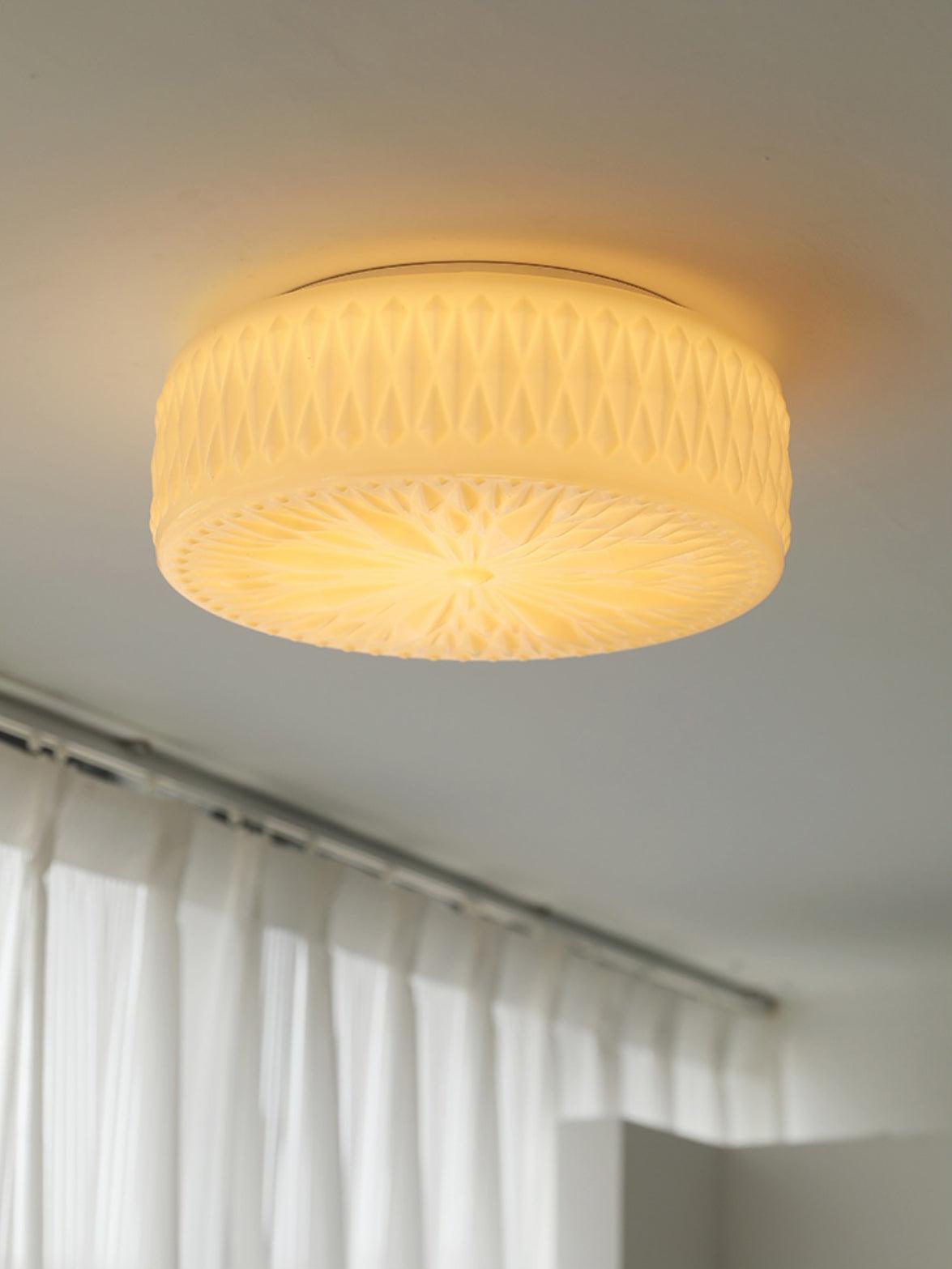Lioriira Ceiling Lamp Glass Shade and Acrylic Modern Mooncake