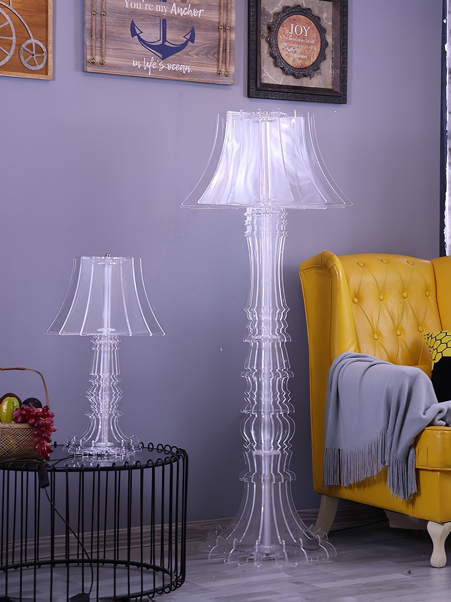 Elmariel Sculptural Acrylic Table Lamp