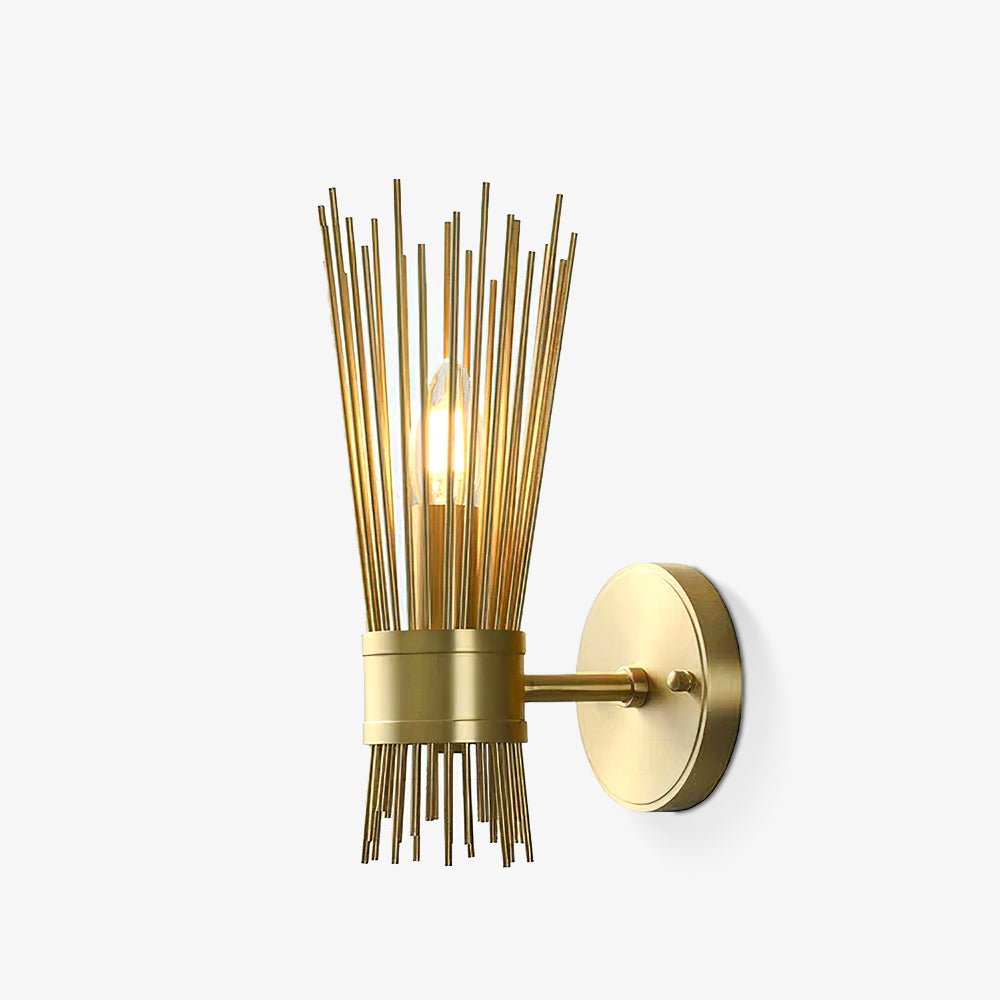 Thresher Postmodern Luxury Candle Brass Wall Light