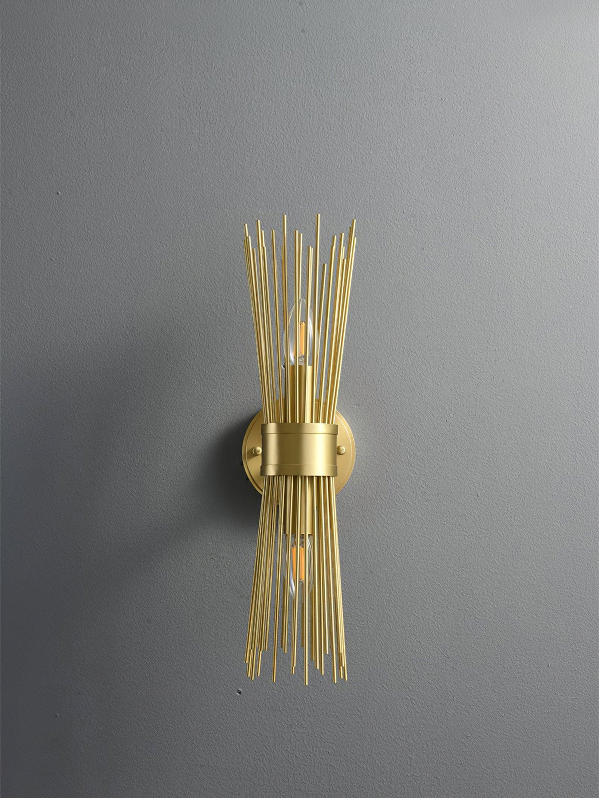 Thresher Postmodern Luxury Candle Brass Wall Light