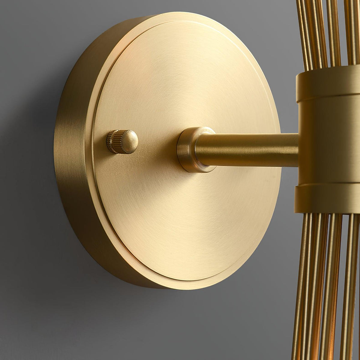 Thresher Postmodern Luxury Candle Brass Wall Light