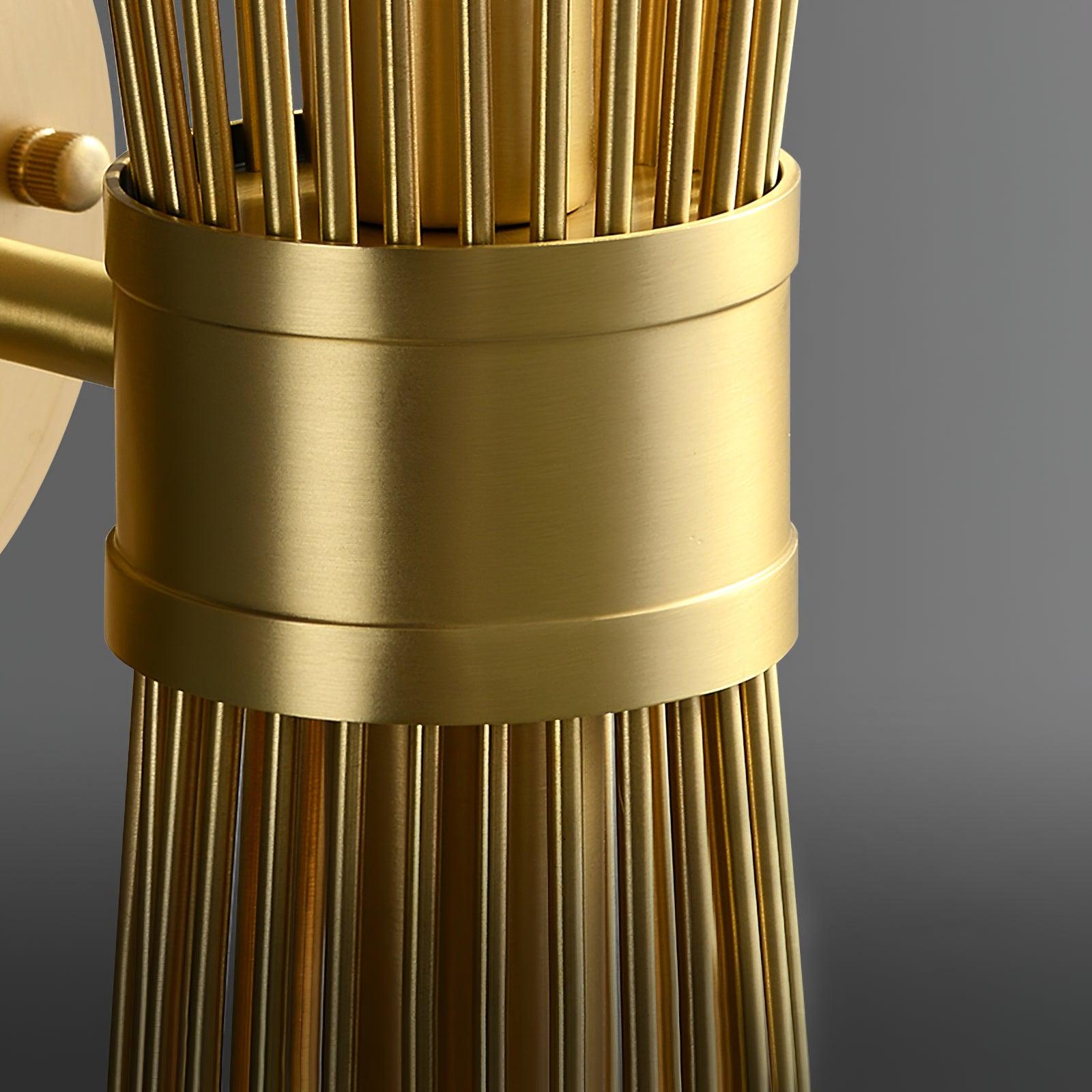 Thresher Postmodern Luxury Candle Brass Wall Light