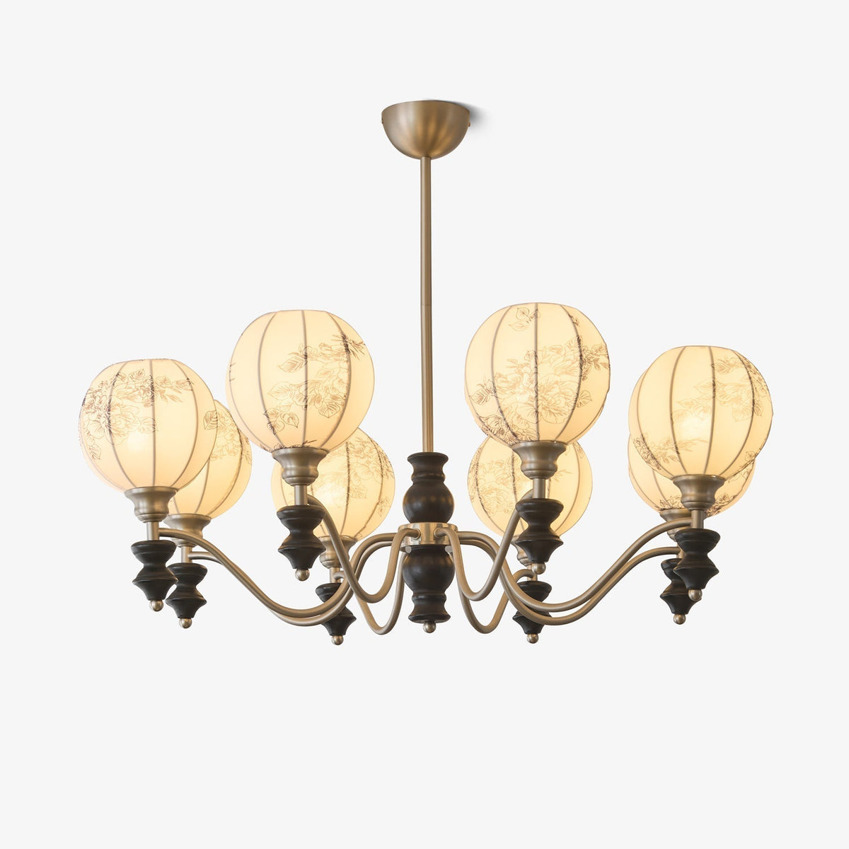 Osilan Traditional Elegance Vintage Wood Chandelier